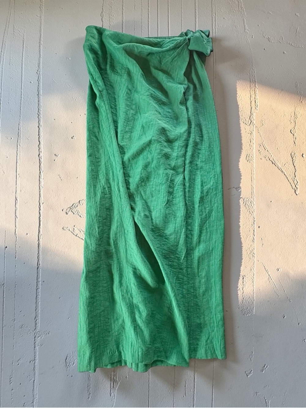 NWOT INTEMPO™ Emerald Textured Wrap Pants Sz L Wide Leg High Waist Pirate-core - Picture 5 of 15